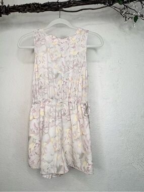 Kimchi Blue Floral Sleeveless romper - Pastel Pink, Yellow & Cream